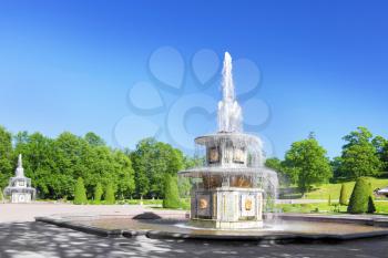 Fountain Roman  in Pertergof, Saint-Petersburg, Russia