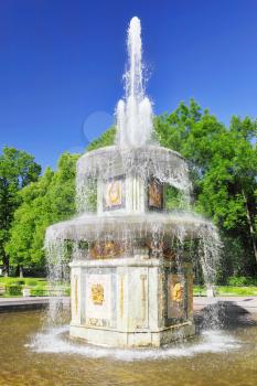 Fountain Roman  in Pertergof, Saint-Petersburg, Russia