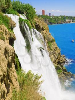 The Big waterfall  Duden  in Turkey,Antalya.