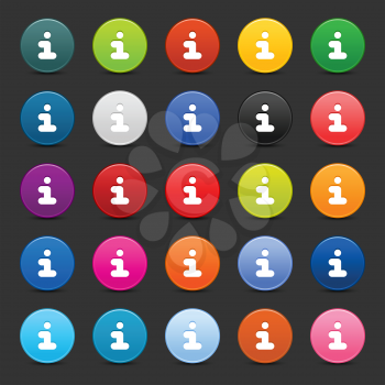 Royalty Free Clipart Image of a Bunch of Info Icons