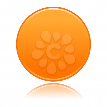Royalty Free Clipart Image of a Round Computer Icon