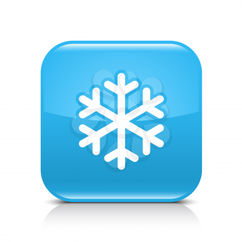 Royalty Free Clipart Image of a Snowflake Icon
