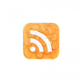 Royalty Free Clipart Image of an RSS Feed Icon