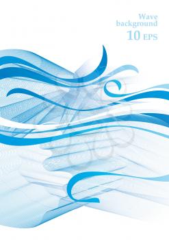 Abstract-Wave background 10 eps vector