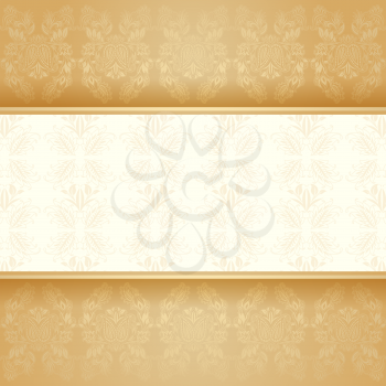 Background golden decorative. Vector illustration 10eps