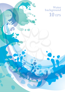 Water background design element 10 EPS