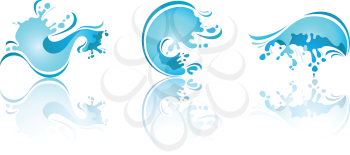 Splashing Waves and Water-Third set icons