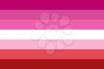 Lipstick Lesbian flag without lips