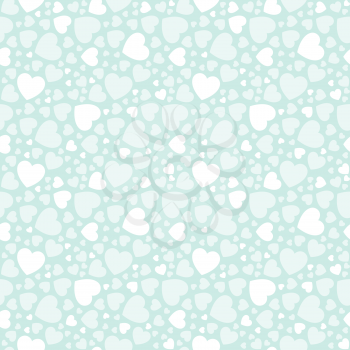 Holiday background with white love hearts