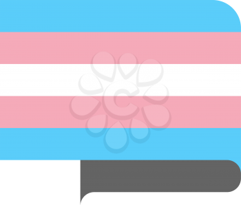 Transgender pride flag, vector illustration