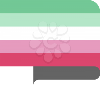 Abrosexual pride flag, vector illustration