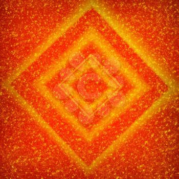 Royalty Free Photo of a Diamond Pattern on Orange
