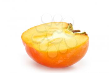 Royalty Free Photo of a Sliced Persimmon