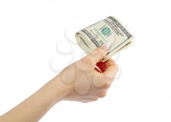 Royalty Free Photo of a Hand Holding Money