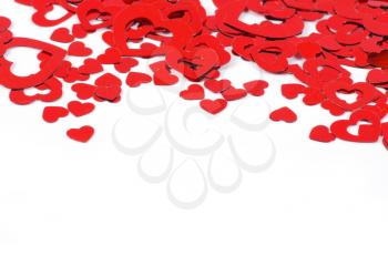Royalty Free Photo of Valentines Hearts on White
