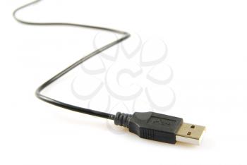 USB cable isolated on a white background