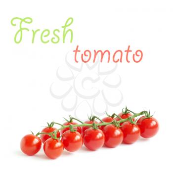 cherry tomatoes isolated on a white background 