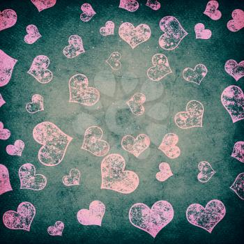 watercolor heart pattern on paper texture