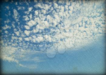 Grunge image of blue sky