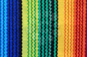 Close up of colorful serape for Cinco de Mayo holiday concept.
