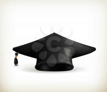 Graduation cap, vector