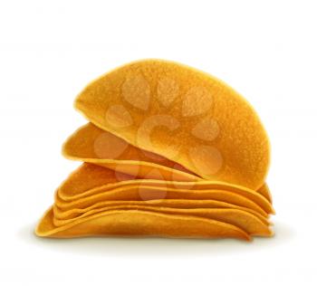 Potato chips, vector illustration
