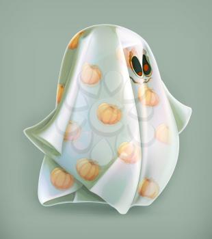 Cheerful ghost, vector icon