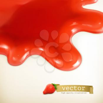 Sweet red vector background
