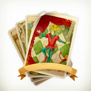 Tarot, vintage vector icon