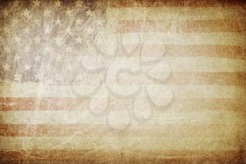 Grunge american flag background. Perfect for text placing.