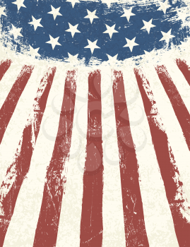 American flag themed background. Vector