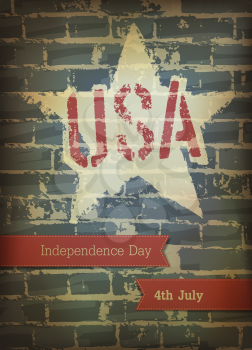 Independence day poster. Vector, EPS10 