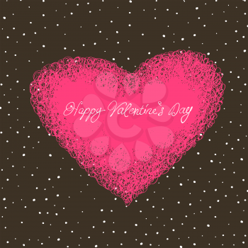 Valentine`s card with space for text.