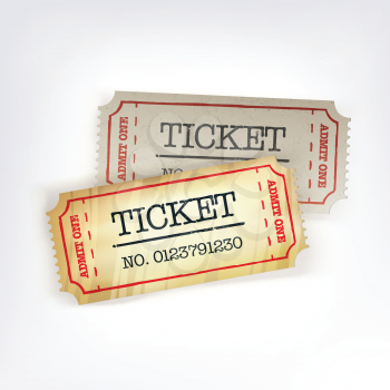 Two tickets. Vector illustration, EPS10