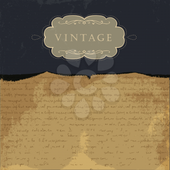 Vintage burned paper background, with space for text.