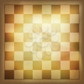 Grunge vintage chess background. Vector, EPS10