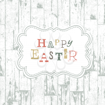 Happy easter vintage greeting card. Vector, EPS10