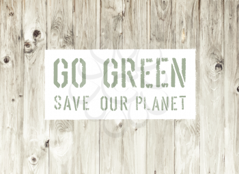 Go Green Abstract Ecology Poster