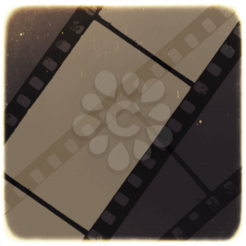Old Filmstrip Abstract Background. Vector