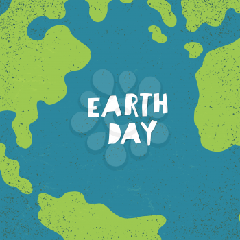Earth day concept. Creative design poster for Earth Day.