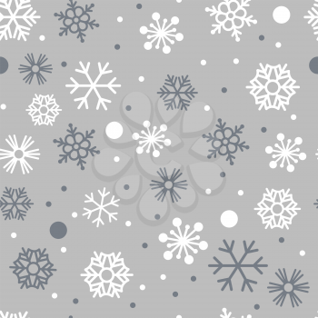Snowflakes Seamless Decorative Pattern Illustration