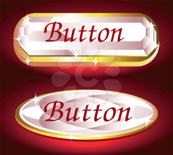 Vector brilliant buttons