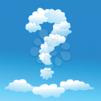 Cloudy question symbol