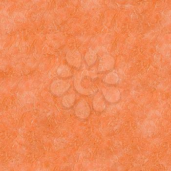 Seamless Tileable Texture of Decorative Orange Plaster Wall.