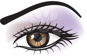 female brown eye 