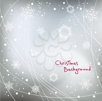 abstract Christmas vector background with snowflakes elements, eps 8