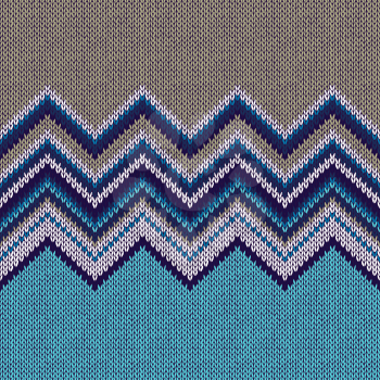 Fashion Color Swatch. Style Horizontally Seamless Knitted Pattern
