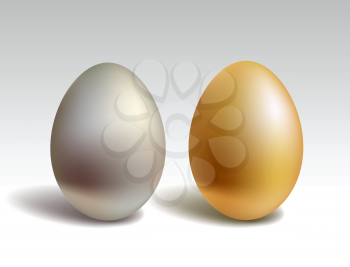 Gold and silver eggs 