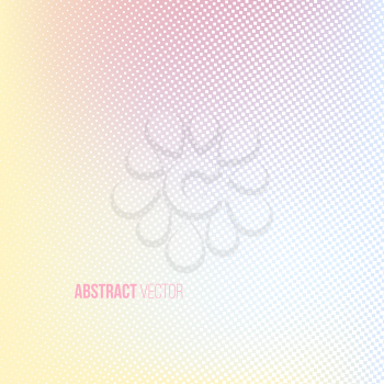 Halftone background. Light yellow blue pink lilac white and yellow color square shape banner