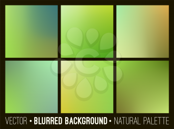 Vector abstract blurred background. Web site banners design. Interface template. Eco concept